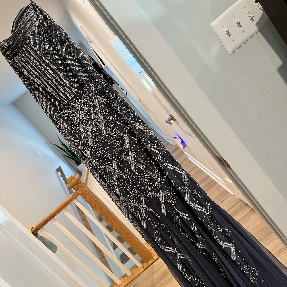 Adrianna Papell strapless sequin dress